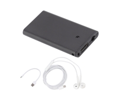 Grabadora De Voz Digital Inteligente Con Reducción Activa De Ruido Para Reuniones, Entrevistas Y Clases, 16 Gb, Color Negro.