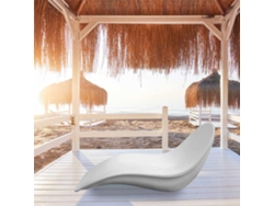Tumbona SINED Venere (Blanco - Fibra de vidrio - 178x71x91 cm)