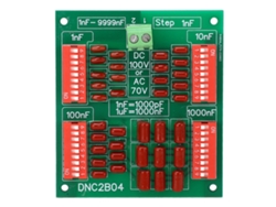 Placa de condensador programable de 4 dígitos de polipropileno, paso de 1 nF, CC 100 V, CA 70 V, DNC2B04