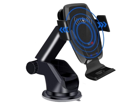 Cargador Carro Sem Universal Qi Carregamento Rápido Fixação Sensor Motor YIZHOOD Negro