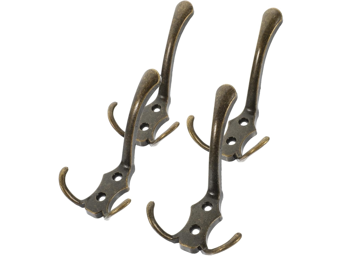 Juego Baño Ganchos Pared Metálicos Con Tornillos