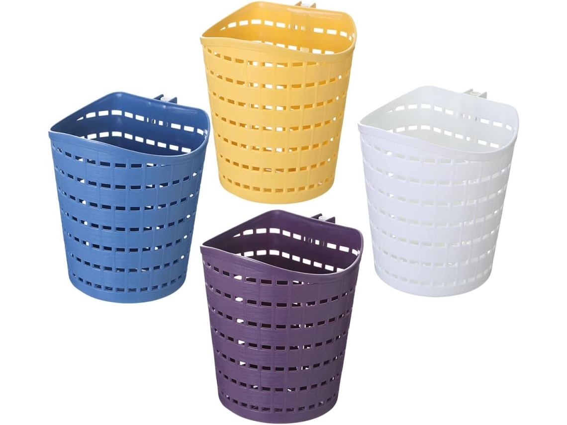Juego De 4 Cestas Colgantes De Plástico Para Baño,