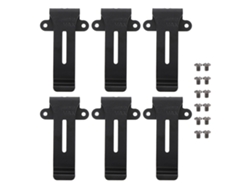6 Clips Para Cinturón Para Radio Linton Lt-6100 Con Tornillos, Clips De Repuesto De Metal De Alta Resistencia.