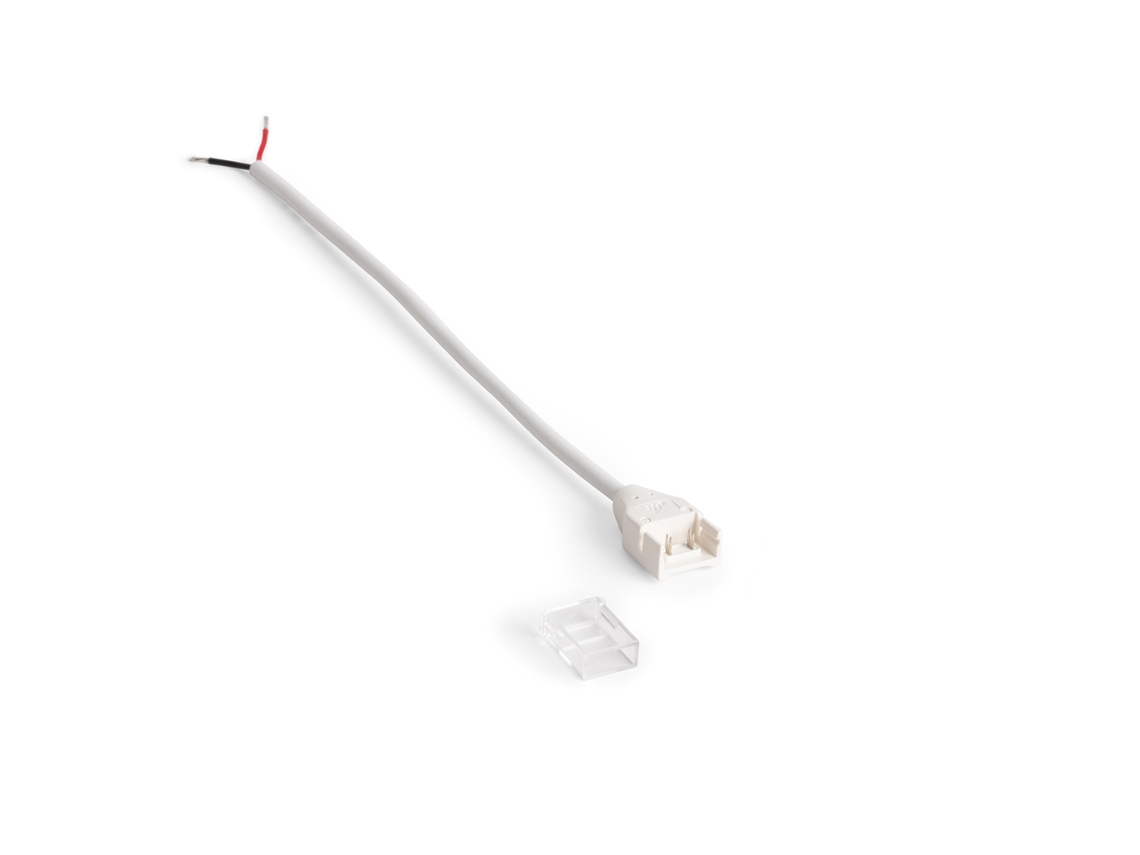 Conector Hippo con Cable para Tira LED Silicona Flex SMD COB Ancho 10mm 10mm
