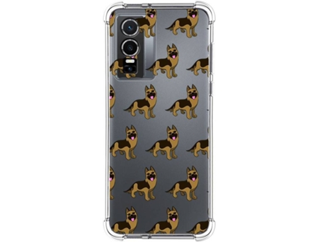 Carcasa para Vivo Y76 5G TUMUNDOSMARTPHONE Dibujos Antigolpes Perros 09 Multicolor