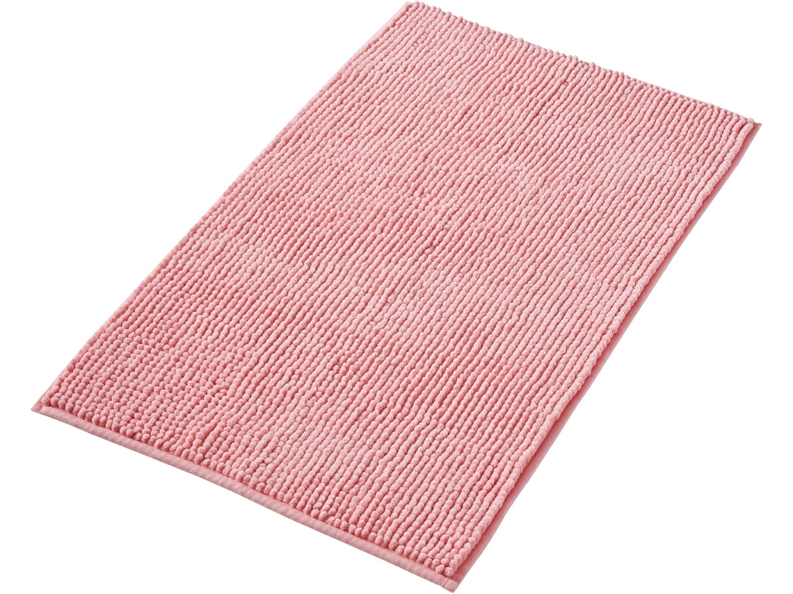 Alfombrilla Antideslizante - Combinable Como Set - Chenilla Lavable - Para Ducha, Baño Y Sanitario - Rosa - 40x60 Cm