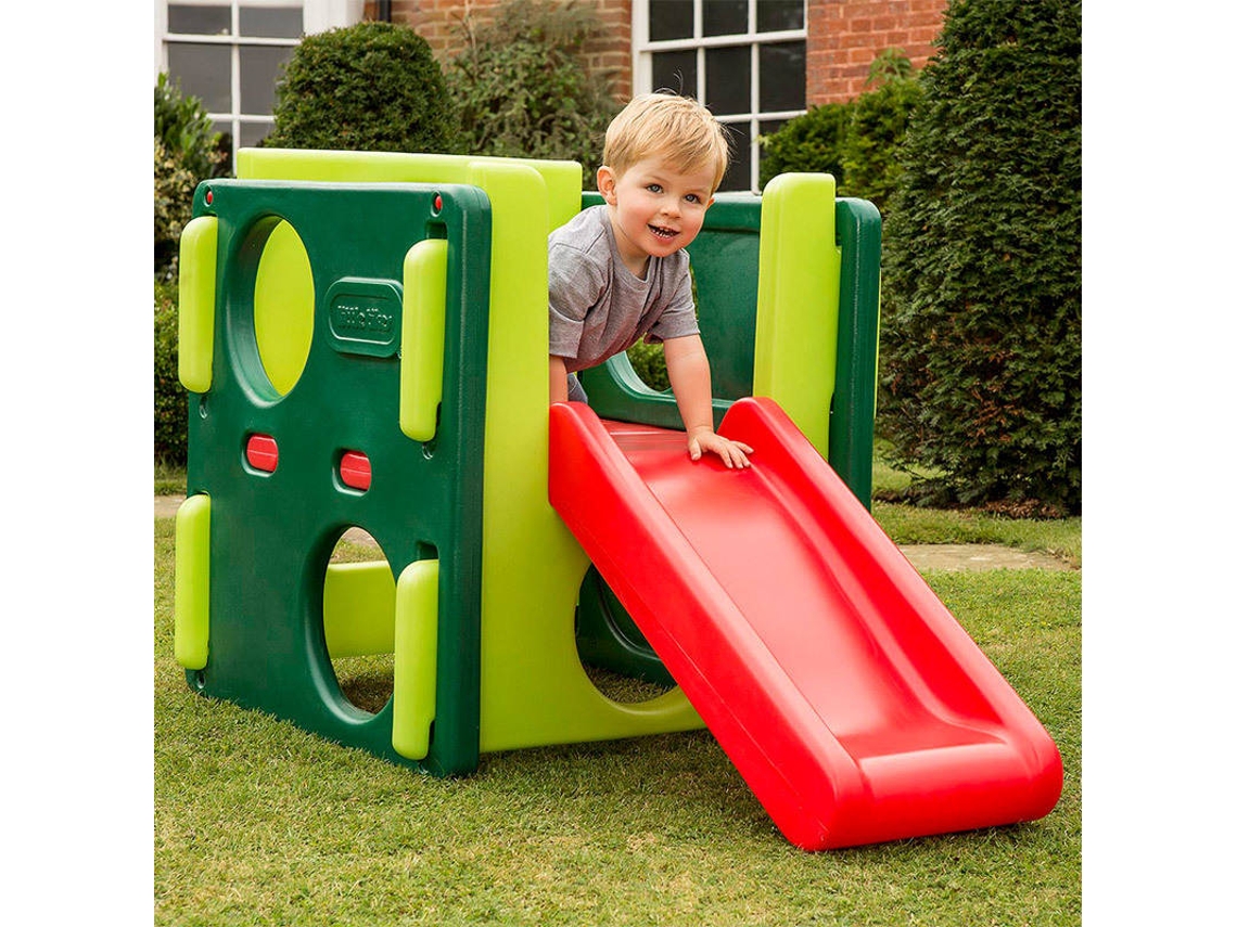 Tobogán verde para niños, marca Little Tikes