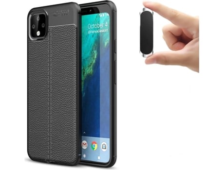 Carcasa y Soporte Google Pixel 4xl Rugged Leather Negro
