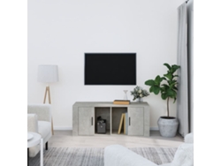 Mueble Tv 100 x 35 x 40 cm Madera Procesada Gris Derivados Del Cemento