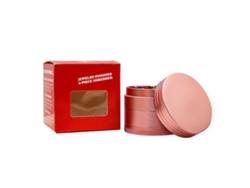 Molinillo De Hierbas De 50 Mm Y 4 Capas, Aleación De Zinc Rosa Con Agarre Firme, Para Especias Y Tabaco.