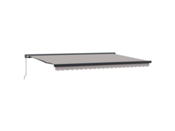 Maison Exclusive - Toldo Retráctil Gris Claro 500 X 300 Cm Tela Y Metal