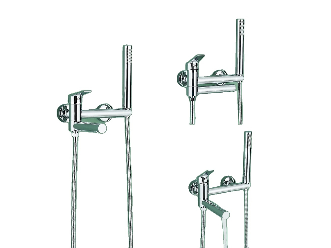 Grifo monomando para baño y ducha, diseño contemporáneo con caño giratorio, cromado B1