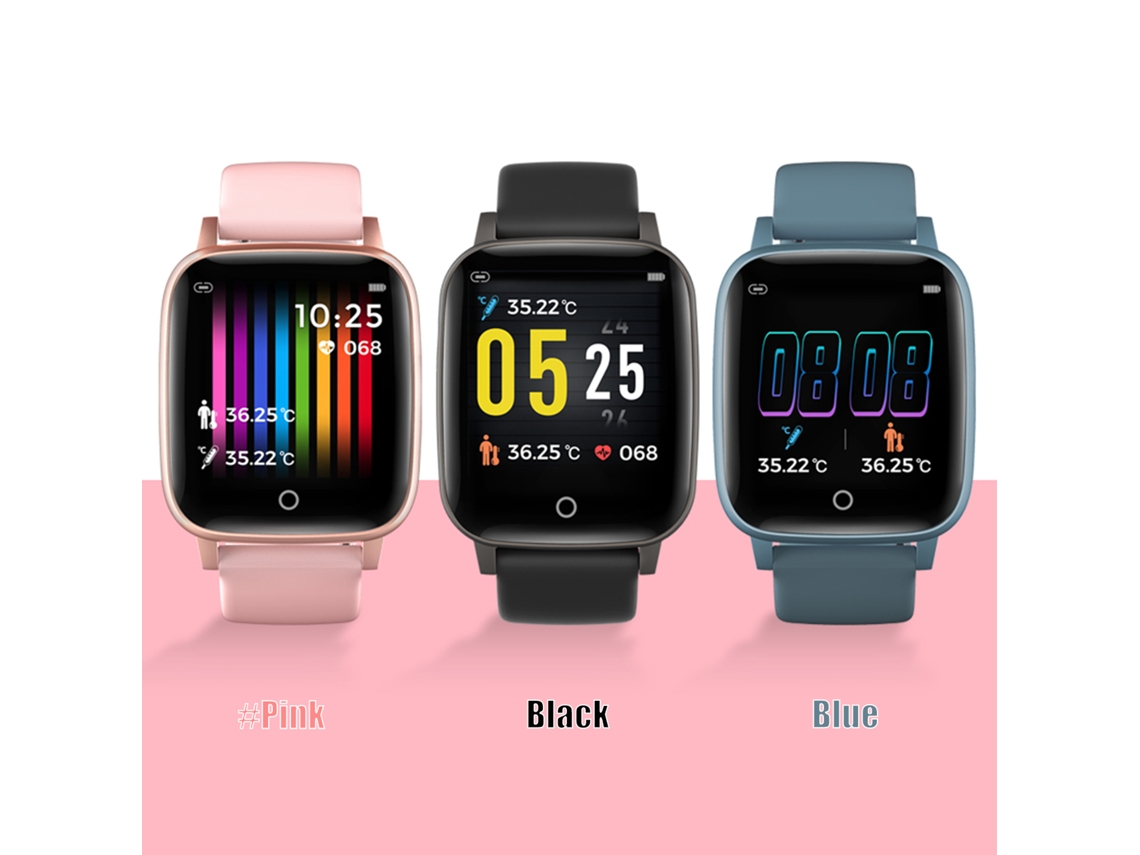 Reloj Inteligente Con Monitor De Temperatura Corporal Y Frecuencia Cardíaca, Clasificación Ip67, Pulsera De Seguimiento De Actividad Física.