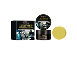 Crema para el cuidado del cuero del coche: protección y brillo.
