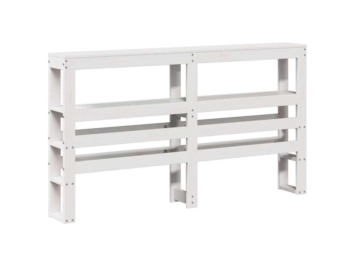 Cabecero VIDAXL Blanco Pine Wood (160cm)
