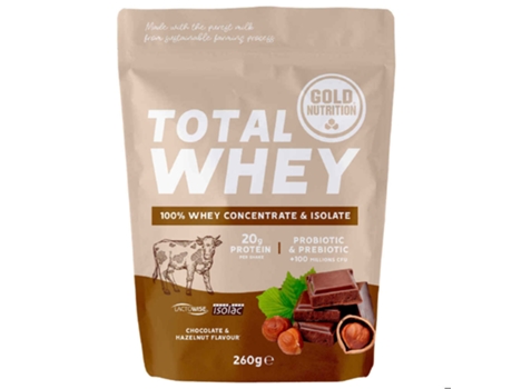 Proteína Whey GOLDNUTRITION Chocolate Hazelnut (Polvo Soluble - 260 gr)