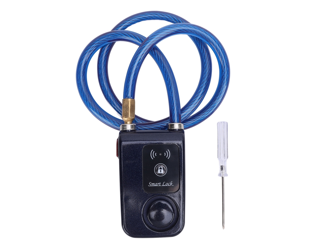 Candado Inteligente Para Motocicleta Sin Llave Con Bluetooth, Alarma Antirrobo, Resistente Al Agua Ip44, Azul.