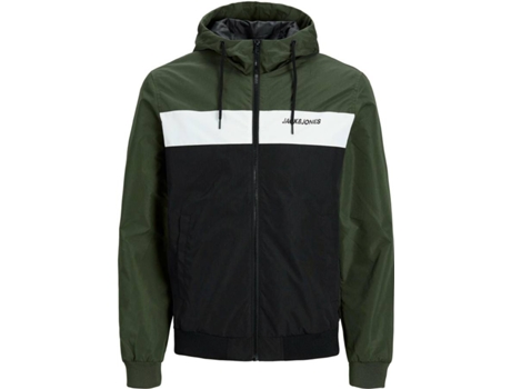 Abrigo JACK & JONES Poliéster Hombre (XXL - Verde)