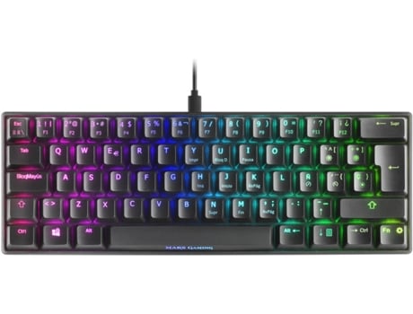 Teclado Gaming MARS MKMINIRES (Mecánico - Español - Negro)