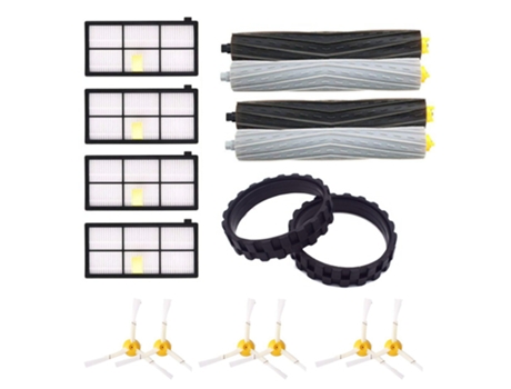 Neumáticos de 16 piezas para ruedas Irobot Roomba Series 500, 600.700, 800 y 900, piezas de repuesto antideslizantes para Irobot