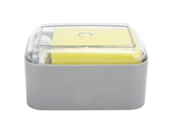 Dispensador Automático De Jabón Líquido Para Platos Con Soporte Para Esponja, Acero Inoxidable, 250 Ml.