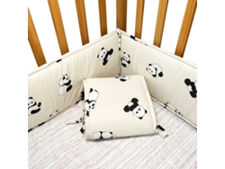 Juego De Protectores De Cuna Panoona 4 Piezas (2 X 132 Cm + 2 X 68,5 Cm) Panda