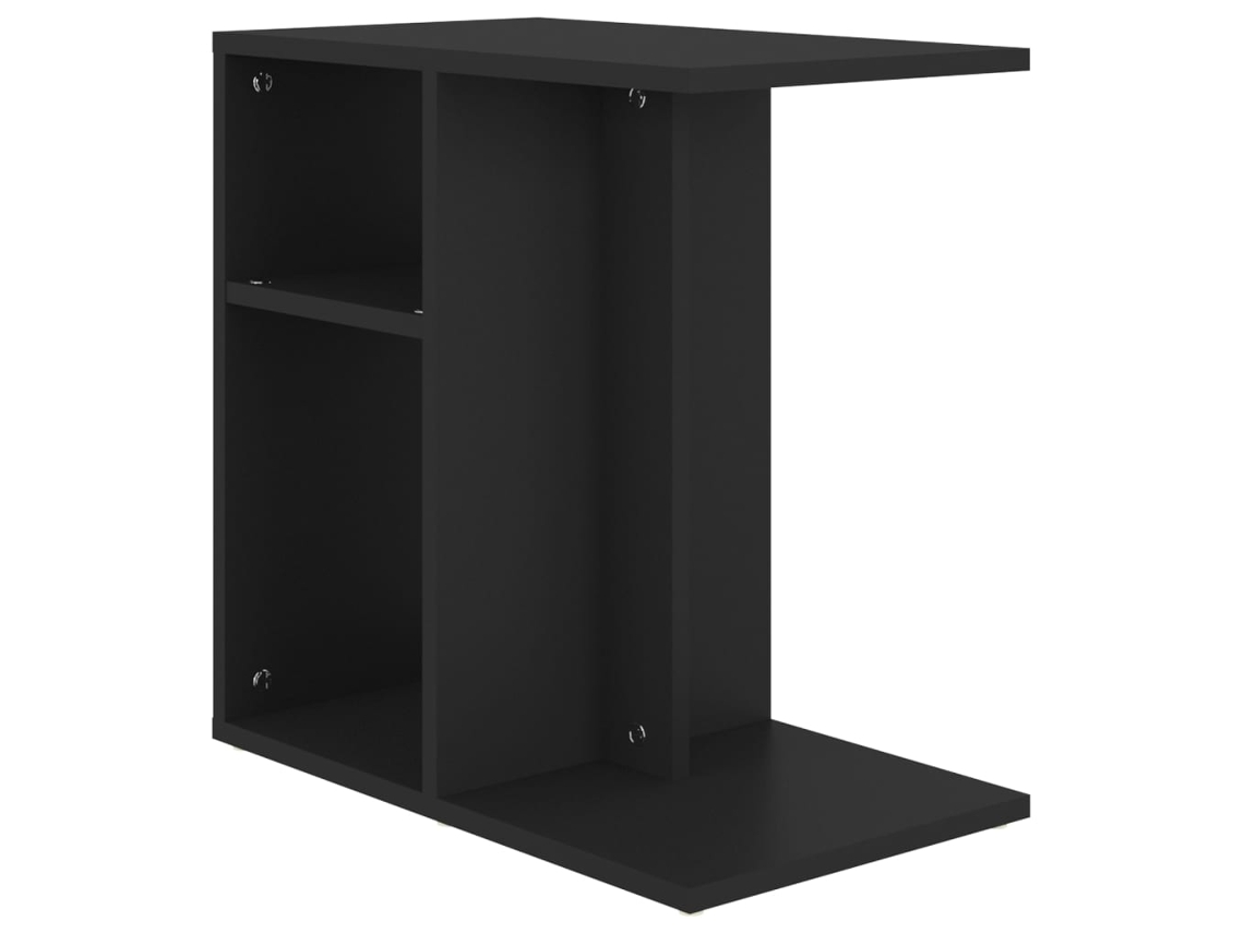 Mesa auxiliar 50x30x50 cm contrachapado negro MAISON EXCLUSIVE