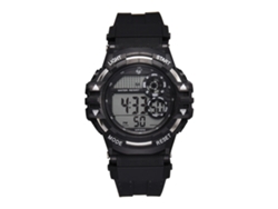 Reloj Deportivo Electrónico Para Hombre, Estilo Estudiantil, Resistente Al Agua, Correa De Caucho Blanca.