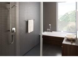 Hansgrohe Croma Select E Set De Soporte De Ducha 1jet Con Flexo De 125 Cm, 26424400, Blanco/cromo