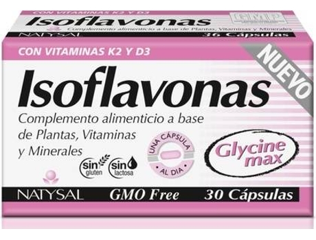 Complemento Alimentar NATYSAL Isoflavonas Com Vitaminas K D (30 cápsulas)