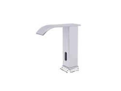 Grifo automático con sensor, diseño de cascada, agua fría y caliente, color blanco OEM