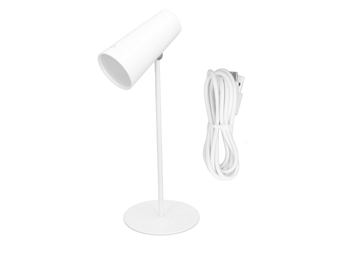 Lámpara de mesa CHABERLU de 3,7 V y 2,5 W, recargable por USB, inalámbrica y con iluminación suave.
