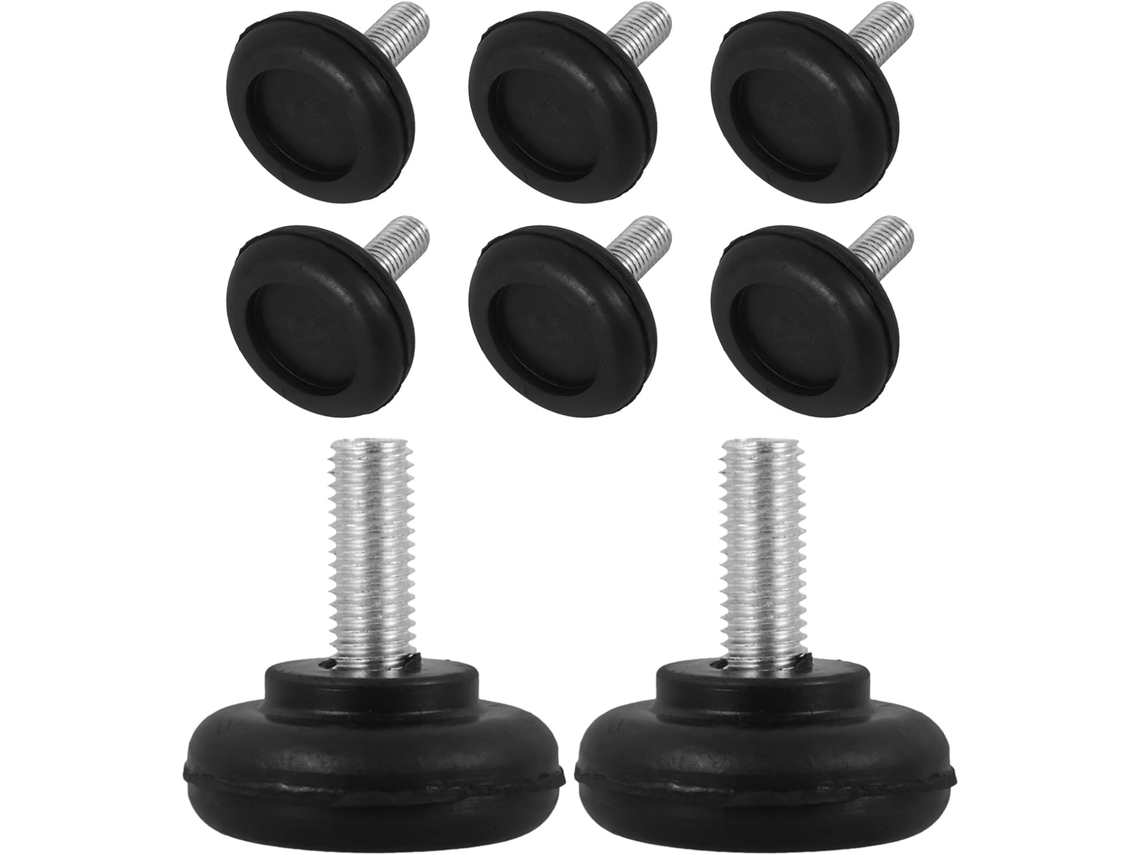 Patas Almohadillas Antivibración Ajustables Goma Tornillo