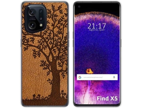 Carcasa para Oppo Find X5 5G TUMUNDOSMARTPHONE Dibujos Cuero 03 Multicolor