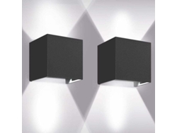 Apliques LED de pared de 12 W, ángulo de haz ajustable ORBITRA COMMERCE (juego de 2)