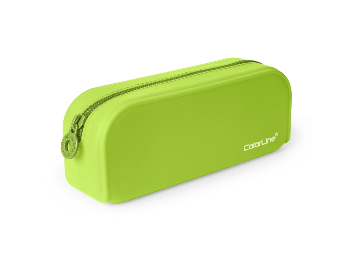 Estuche escolar rectangular de silicona Colorline. Tacto suave. Apartado Postal de Lima