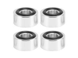 4 Almohadillas De Aislamiento Para Altavoces Con Aluminio, Acero Y Anillo De Goma Antideslizante.