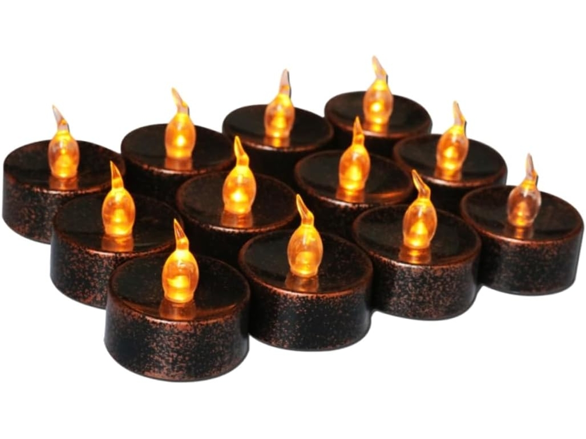 Juego de 20 velas LED para Halloween, velas decorativas, luces de fiesta, con diseño seguro. Juego de 20 V Gokoco.