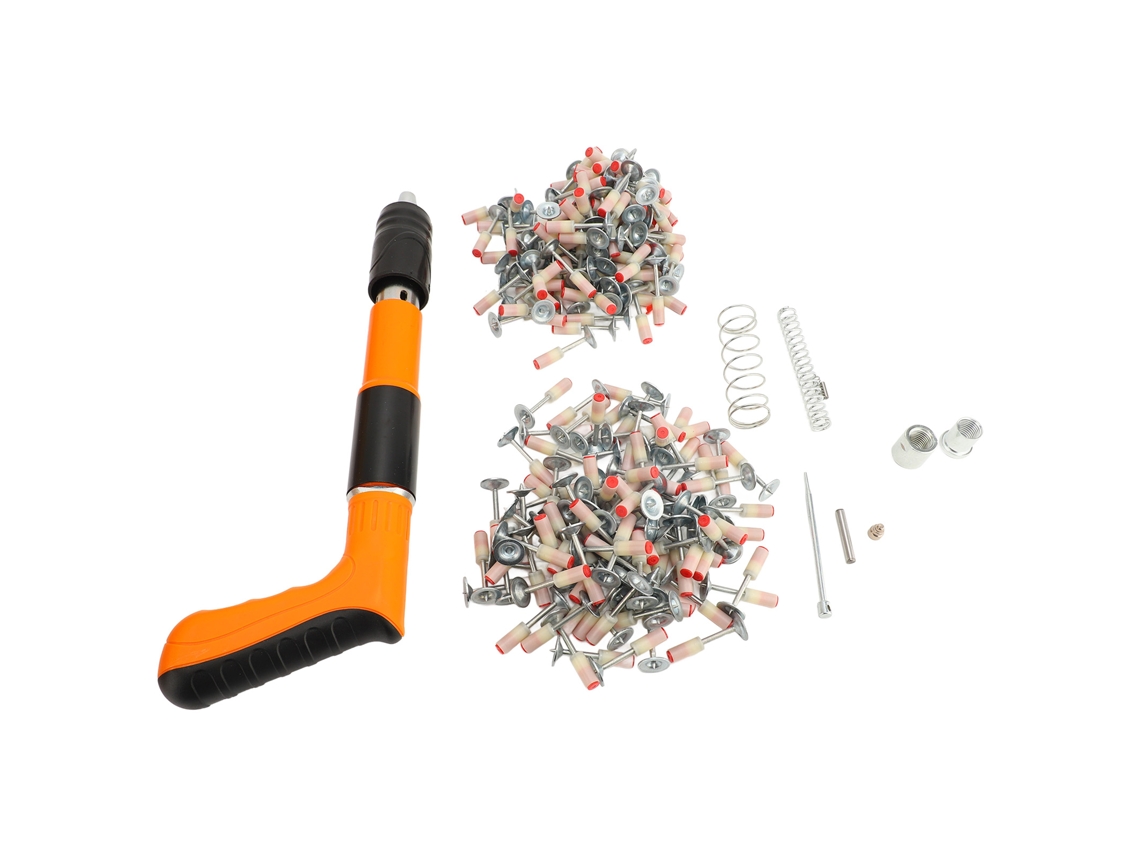 2026 Store-máquina De Clavos Portátil Mini 5 Velocidades Ajustables Herramienta De Fijación Mural Con 200 Clavos Para Colgar Cámaras Y Cuadros