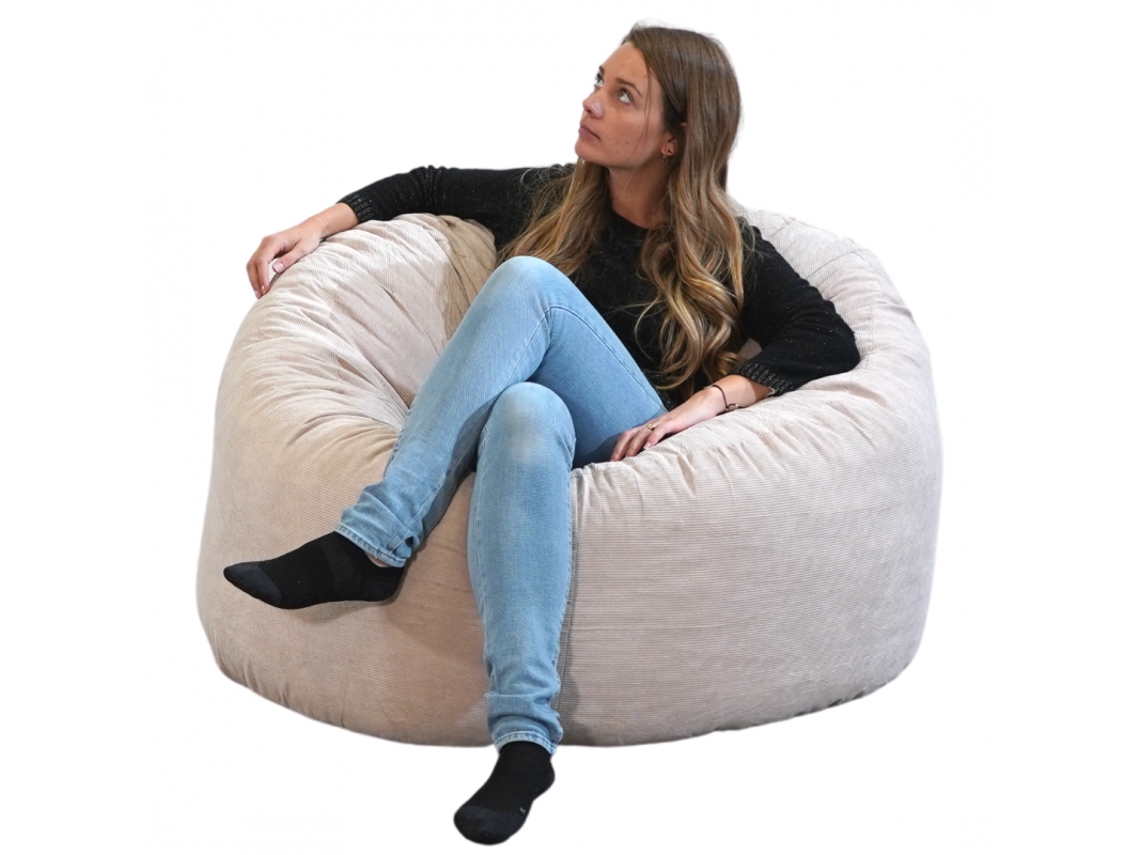Puf de Pana Bananair 100 cm Beige