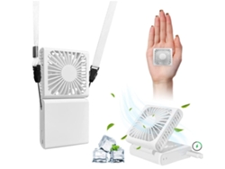 Mini Ventilador Portátil ENZON de Cuello Blanco