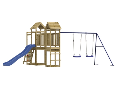 Parque Infantil De Exterior VIDAXL Marrón Madera