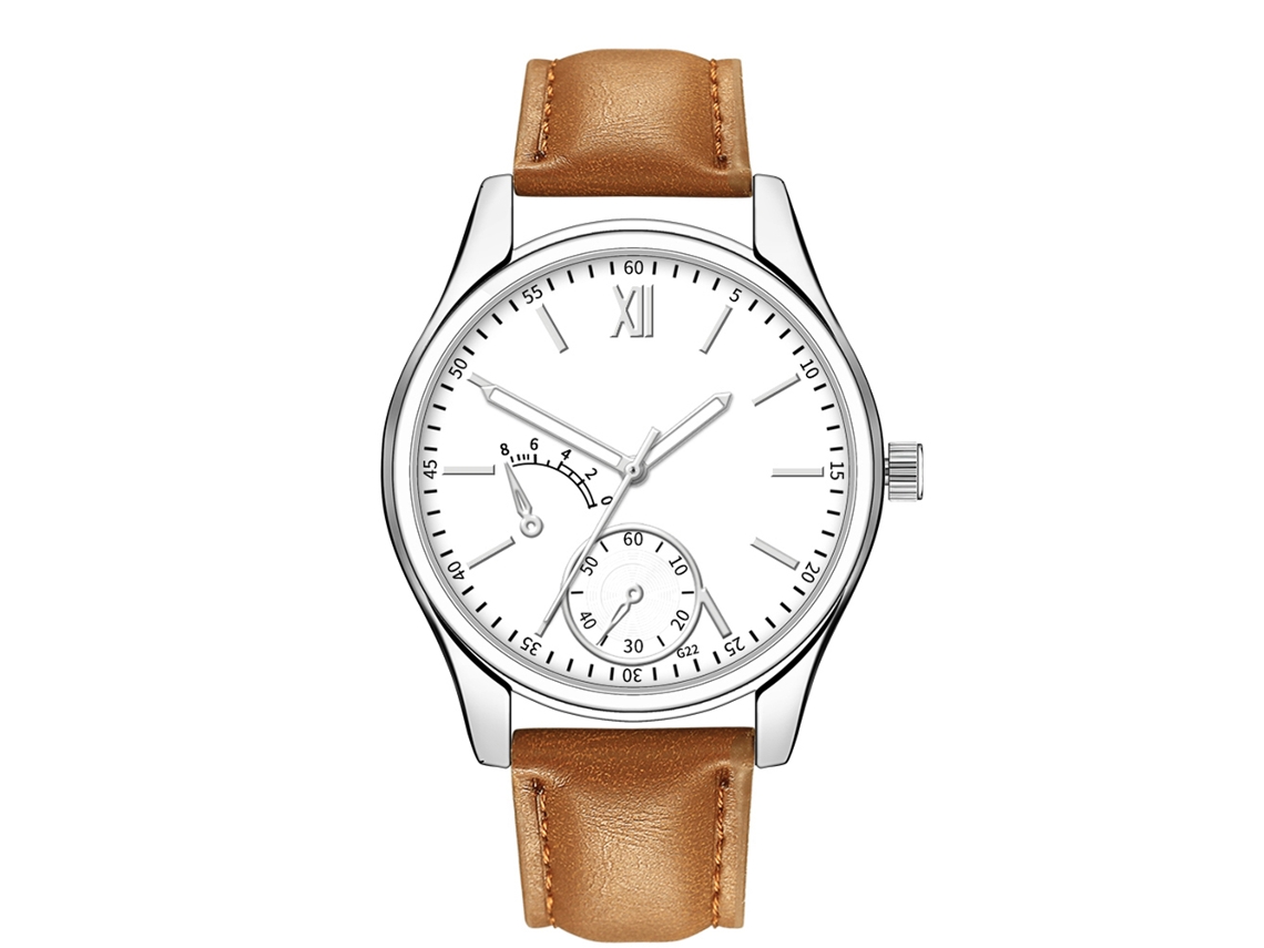 Reloj De Pulsera De Cuarzo Para Hombre, Estilo Clásico Informal, A La Moda, Regalo Decorativo
