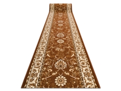 Alfombra de Pasillo Bcf Morad Klasyk Clásico Marrón 100 cm
