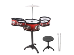 Walshlxq-batería De Bajo Musical Portátil Para Principiantes, Kit De Percusión Rock Jazz Para Niños