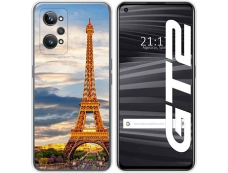 Carcasa para Realme GT 2 5G TUMUNDOSMARTPHONE Dibujos Paris Multicolor