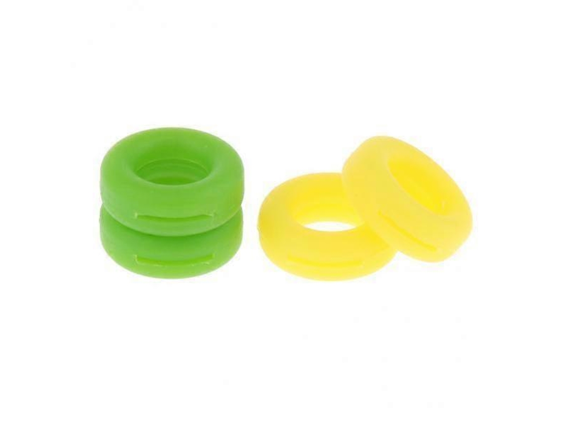 3 pares de ganchos de silicona antideslizantes para gafas, amarillo y verde Rosewell