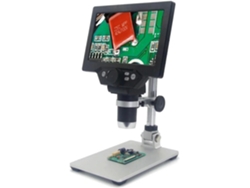 Microscopio Digital G1200 De 7 Pulgadas, Zoom Continuo De 1200x, Hd De 12 Mp, Con Soporte.