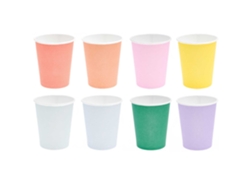8 vasos de papel multicolores RICO DESIGN