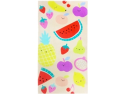 Toalla de playa de microfibra Yuysan para niños, absorbente y de secado rápido, 140 x 70 cm, estampado de frutas coloridas.